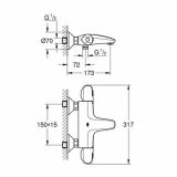 PIPA ZA KAD GROHE GROHTHERM 1000 NEW BREZ PRHE IN GIBL. CEVI
