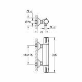 PIPA ZA TUŠ GROHE GROHTHERM 800