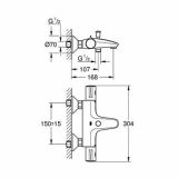 PIPA ZA KAD GROHE GROHTHERM 800