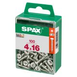 VIJAK CILINDRIČNA GLAVA SPAX TRX 4X16 V ZAVITKU 100 KOS