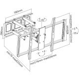 TV NOSILEC MANHATTAN STENSKA DVOJNA  ROKA 152-254CM 80KG