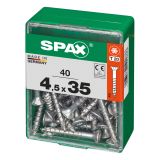 UNIVERZALNI VIJAK SPAX TX 4.5X35 WIROX A2F V ZAVITKU 40KOS