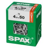 UNIVERZALNI VIJAK SPAX TX 4.5X50 WIROX A2F V ZAVITKU 75KOS