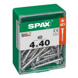 UNIVERZALNI VIJAK SPAX TX 4X40 WIROX A2F V ZAVITKU 40KOS