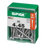UNIVERZALNI VIJAK SPAX TX 4X45 WIROX A2F V ZAVITKU 40KOS