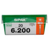 UNIVERZALNI VIJAK SPAX TX 6X200 WIROX A2F V ZAVITKU 20KOS