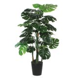 UMETNA LONČNICA MICA MONSTERA V ZELENEM LONCU H140XD80CM