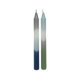 KONUS SVEČA DECORIS VEČBARVNA MODRA 2/1 FI 2.2 CM, V 23 CM, SORT