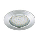 VGRADNA STROPNA SVETILKA PRISMA 1X10.5W LED, FI=100 MM KROM, OKR., IP44