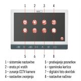 VIDEODOMOFON EMOS EM-10AHAD ZASLON, DIAGITALNI ZASLON 17.8CM