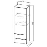 VISOKA OMARICA KOLPA SAN M 1301 NATUR OAK