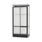 BALKONSKI RASTLINJAK VITAVIA POLIS HKP4MM STEEL FOUNDATION, BLACK