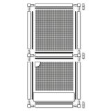 SCHELLENBERG KOMARNIK ZA VRATA Z ALUMINIJASTIM OKVIRJEM BASIC 100X210 CM, RJAV