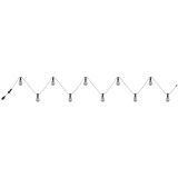 VRTNA LED SVETILKA GLOBO VERIGA 10X LED L=7.5M WW IP44