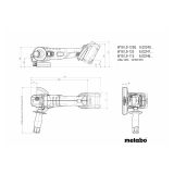 AKUMULAT. KOTNI BRUSILNIK METABO W 18 L 9-125 QUICK