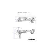 AKUMULAT. KOTNI BRUSILNIK METABO WPB 36-18 LTX BL 24-230 QUICK