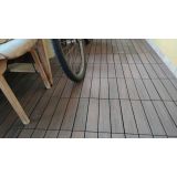 WPC DESKA ZA TERASO BAMBUSWPC KLIK PLOŠČA 3D TEMNO RJAVA 300X300X25 MM