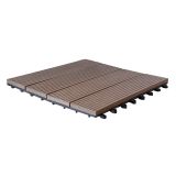 WPC DESKA ZA TERASO BAMBUSWPC KLIK PLOŠČA KAVA 300X300X22 MM
