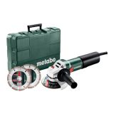 KOTNI BRUSILNIK METABO WQ 1100-125 SET