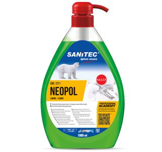 DETERGENT-ROČNO POMIVANJE SANITEC 1 LIT NEOPOL PIATTI GEL LIMONE Z DOZIRKO SANITEC