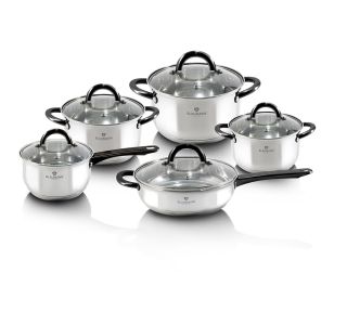 10 DELNI SET KUHINJSKIH POSOD IZ NERJAVNEGA JEKLA GOURMET LINE