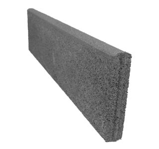 BETONSKI ROBNIK OBLAK GROUP 100X25X5 CM POLKROŽNI CEMENTNO SIV