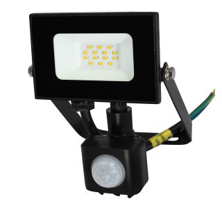 LED ZUNANJI REFLEKTOR COMMEL 10W ECONOMY LINE SMD ČRN S SENZORJEM