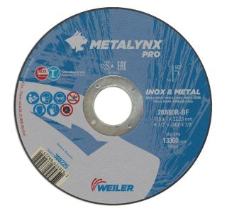 REZALNA PLOŠČA ZA RF METALYNX 115X1X22.23 MM 20A60R-BF