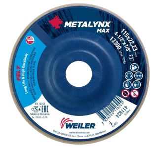 LAMELNI BRUSNI DISK POŠ. METALYNX 115X22.23 MM FILC ZA POLIRANJE INOXA