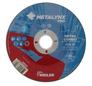 BRUSNA PLOŠČA ZA JEKLO METALYNX 115X4X22.23 MM A24S-BF