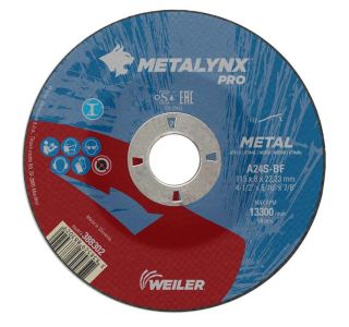BRUSNA PLOŠČA ZA JEKLO METALYNX 115X8X22.23 MM A24S-BF