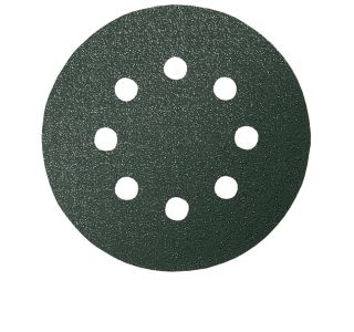 SAMOPRITRILNI BRUSNI DISK BOSCH 5- DELNI SET F355 ČRN 125MM 8 LUKENJ P400