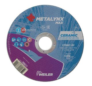 REZALNA PLOŠČA ZA RF METALYNX 125X1.6X22.23 MM KERAMIKA CER46T-BF