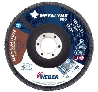 LAMELNI BRUSNI DISK POŠ. METALYNX 125X22.23 MM A40 ZA KOVINO, LES