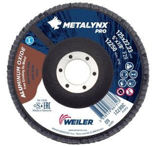 LAMELNI BRUSNI DISK POŠ. METALYNX 125X22.23 MM A60 ZA KOVINO, LES