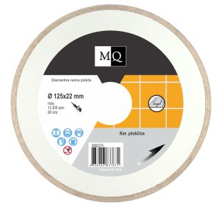 DIAMANTNA REZALNA PLOŠČA MQ 125X22X5.5 MM KERAMIKA