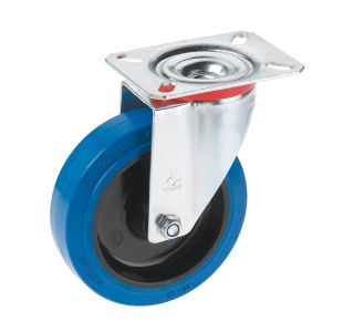 KOLO Z GIBLJIVO VILICO DÖRNER + HELMER 125X36MM PLOŠČA 100X85MM MODER