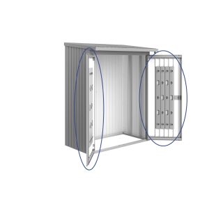 REGAL ZA DRVA BIOHORT 138X172.5X150 CM PAKET VRAT ZA WOODSTOCK V150