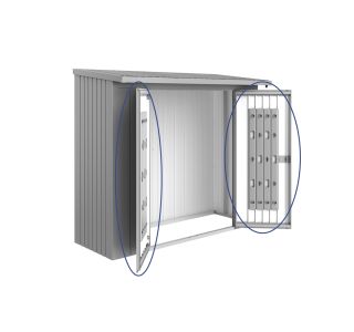 REGAL ZA DRVA BIOHORT 138X172.5X230 CM PAKET VRAT ZA WOODSTOCK V230