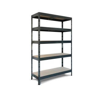 REGAL AR SHELVING 180X120X50CM ANTRACIT SIV 5 POLIC 300KG/POLICO