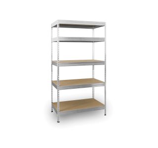 REGAL AR SHELVING 192X100X50 CM, 5 POLICE 300 KG/POLICO, GALVA