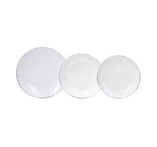 JEDILNI SERVIS 1/18 METROPOL FASCETTA PLATINO