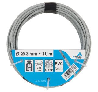 VEČNAMENSKA VRV DÖRNER + HELMER 2-3MM POCINKANA + PVC OPLAŠČENA ZAV=10M