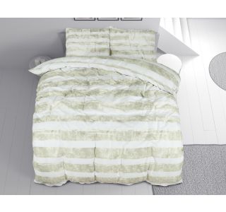 POSTELJNINA SVILANIT 200X200 CM, 2X50X70 CM CREAM STRIPES