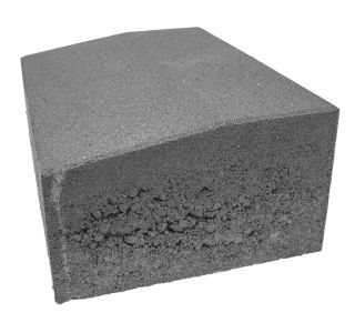 BETONSKI ROBNIK OBLAK GROUP 20/17X35X50/48.5 CM RONDO CEMENTNO SIV