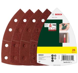 DELTA/VEČNAM BRUSNI LIST BOSCH 25-DELNI SET G40,G80,G120,G180