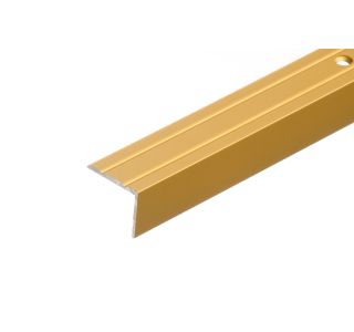 STOPNIŠČNI ALU PROFIL CEZAR 25X20MM 2.5M ZLAT