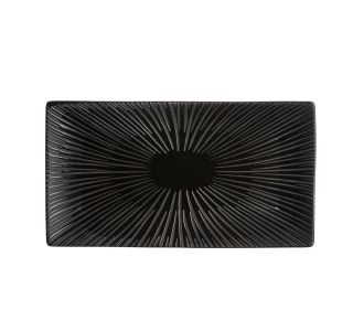 PLITVI KROŽNIK 28 X 15,5 CM SAPORO ČRN