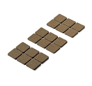 DRSNIK HETTICH DIY,SAMOLEPLJIV 28X28X4,5 MM, RJAV, V ZAVOJU JE 18 KOS