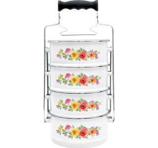 SPECIALNA POSODA 4 DELNA MENAŽNA GARNITURA 16 CM EMAJLIRANA